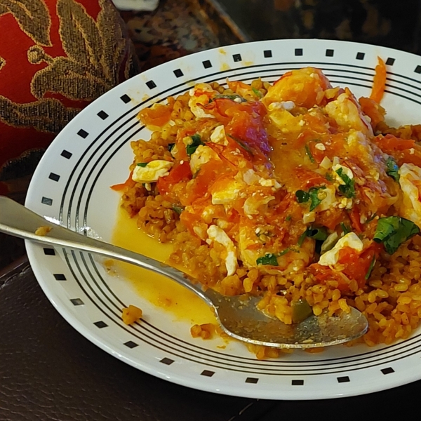 Mediterranean Shrimp with Tomatoes and Feta