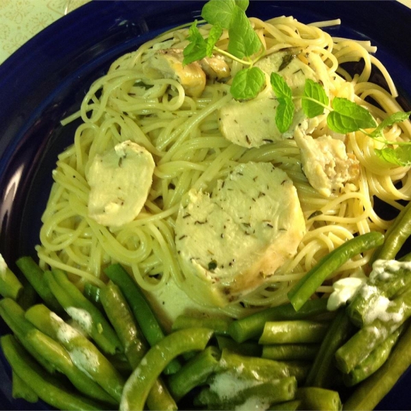 Thyme Mint Chicken Pasta
