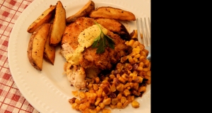 Honey Mustard Chicken Sheet Pan Dinner with Potatoes and Corn