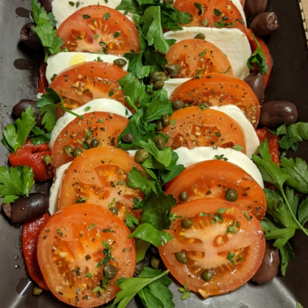 Mozzarella and Tomato Appetizer Tray