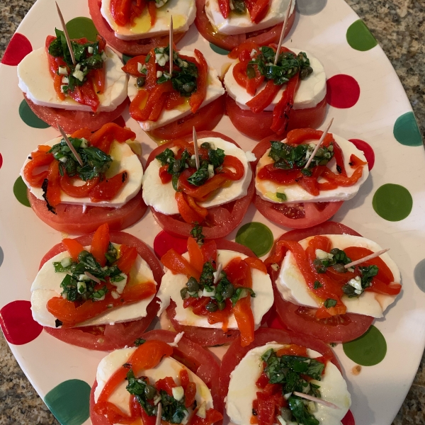 Mozzarella and Tomato Appetizer Tray