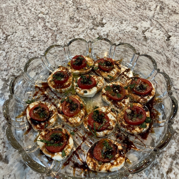 Mozzarella and Tomato Appetizer Tray