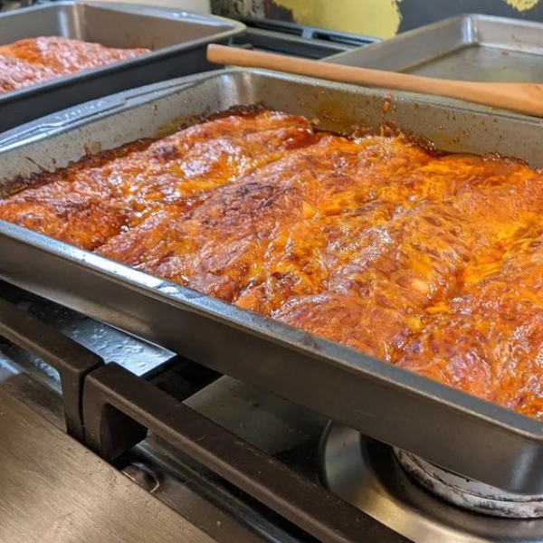 Black Bean and Butternut Squash Enchilada Casserole