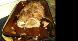 Apple Walnut Stuffed Pork Roast