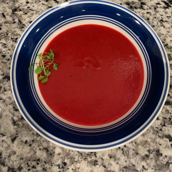 Roasted Beet and Potato Soup