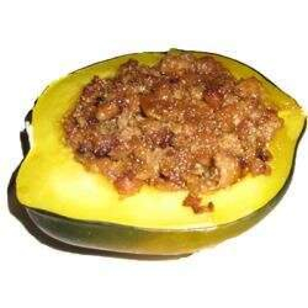 Acorn Squash with Sweet Spicy Sausage