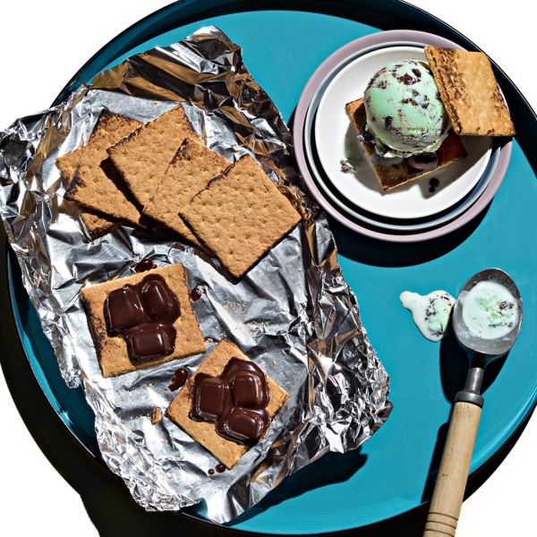 Grilled S'mores Ice Cream Sandwiches from Reynolds Wrap®