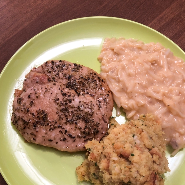 Pork Chops with Basil and Marsala