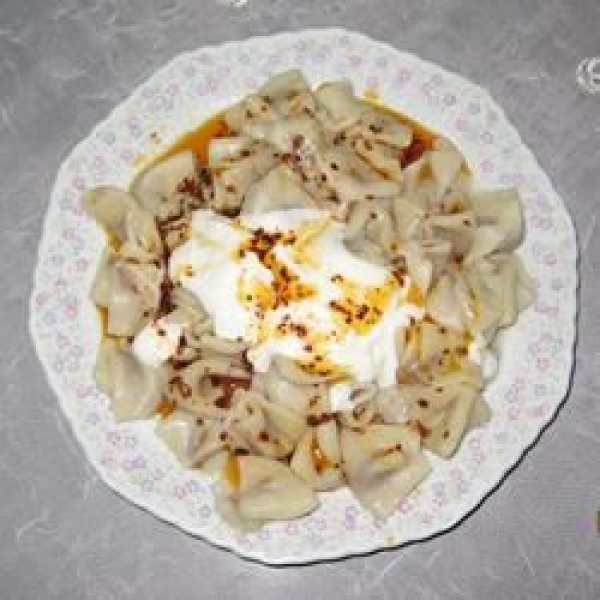 Homemade Manti (Traditional Turkish Dumplings)