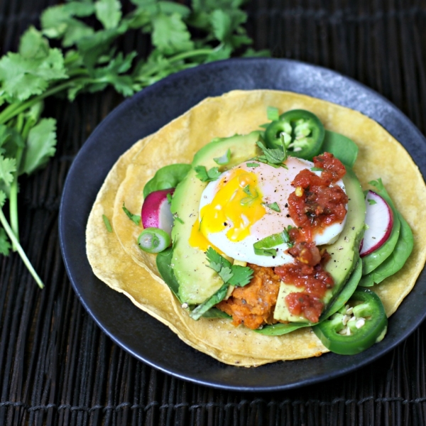 Sweet Potato-Pinto Bean Breakfast Taco