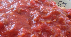 Chunky Red Sauce with Ground Italian Sausage