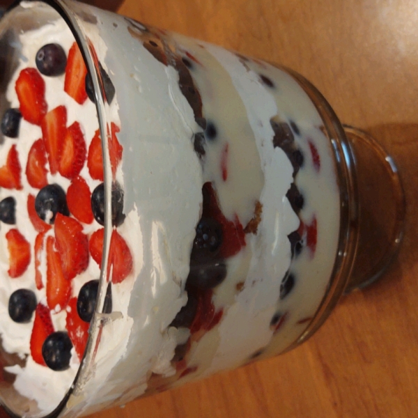 Red, White, and Blue Trifle