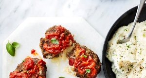 Air Fryer Cheese-Stuffed Mini Italian Meatloaves