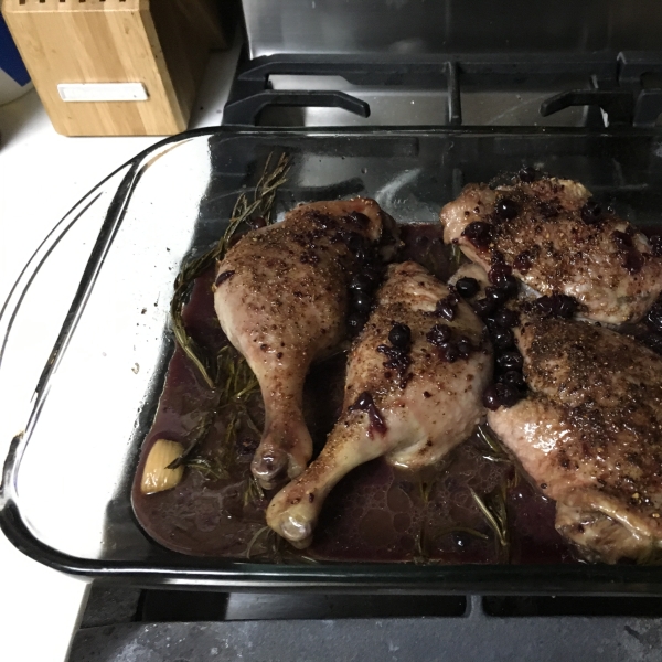 Roast Duck Legs With Red Wine Sauce