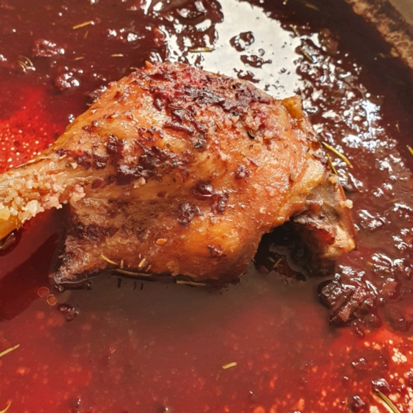 Roast Duck Legs With Red Wine Sauce