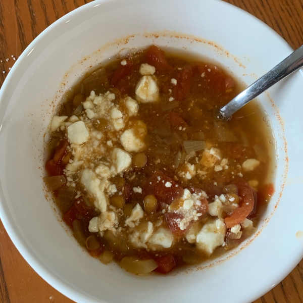 Jorge's Indian-Spiced Tomato Lentil Soup