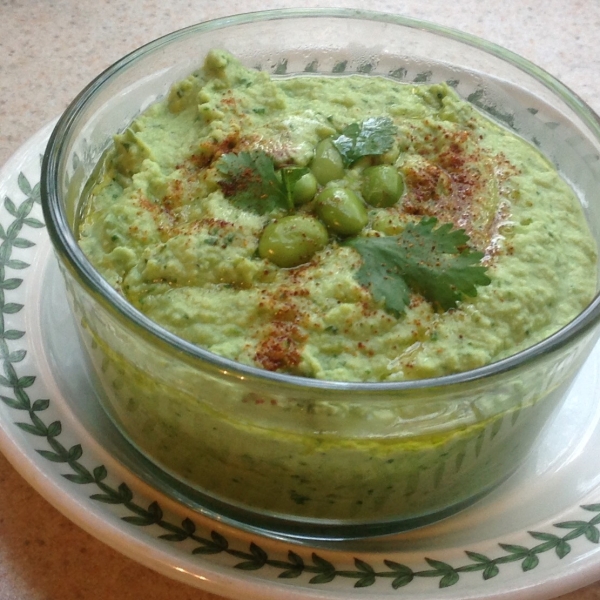 Cilantro Edamame Hummus