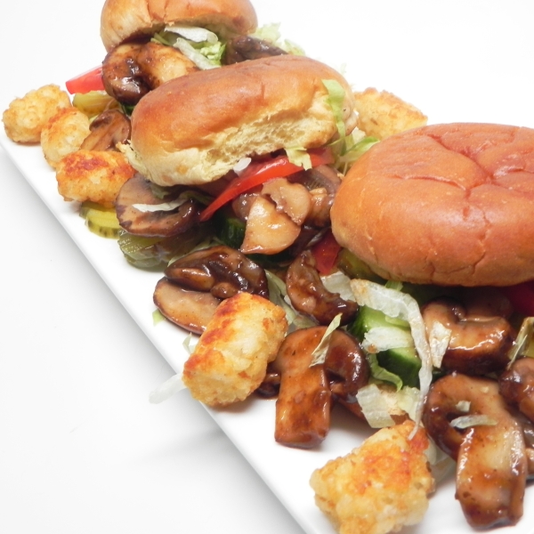 Vegetarian Mushroom Sliders