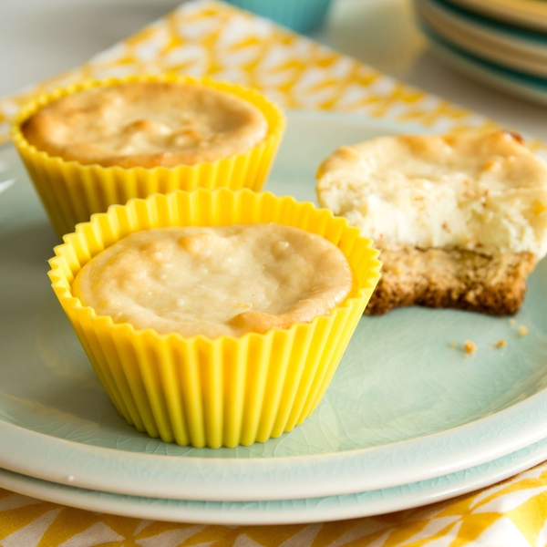 Lemon Goat Cheese Cheesecake Bites (Gluten Free Optional)