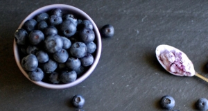 Goat Cheese-Blueberry Ice Cream