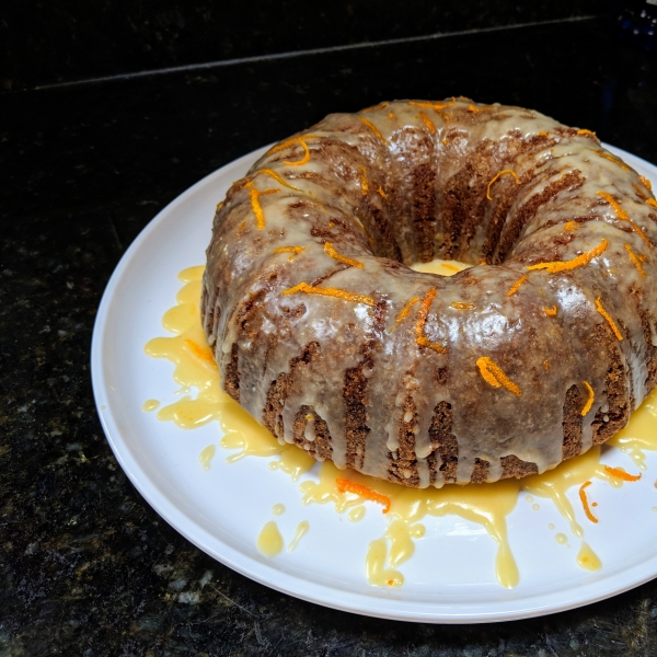 Carrot Bundt® Cake with Orange-Bourbon Glaze