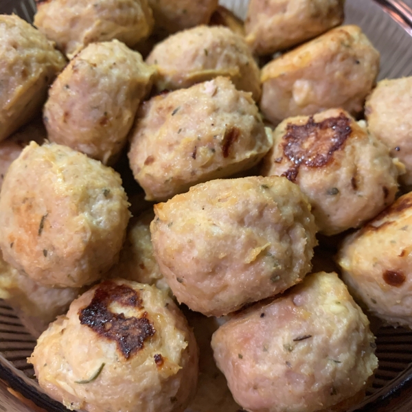Cheesy Chicken Meatballs