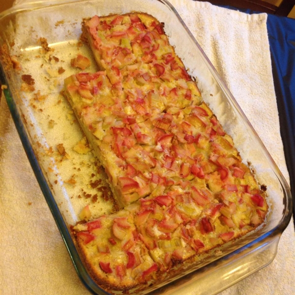 Rhubarb Custard Bars