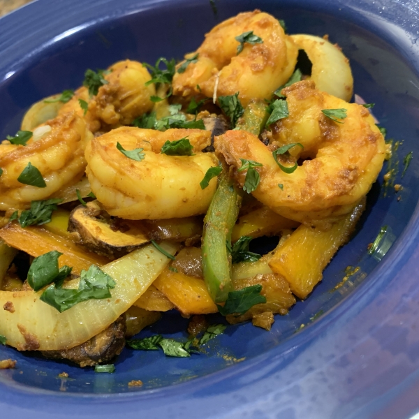 Spiced Couscous with Shrimp and Chermoula