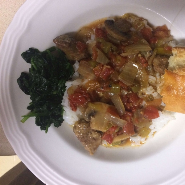 Beef, Green Chili and Tomato Stew