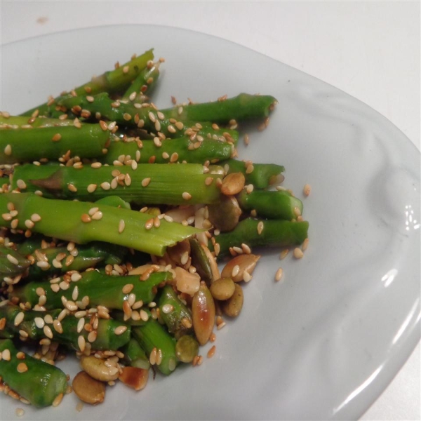 Asparagus With Toasted Seeds