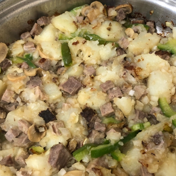 Leftover Roast Beef Hash