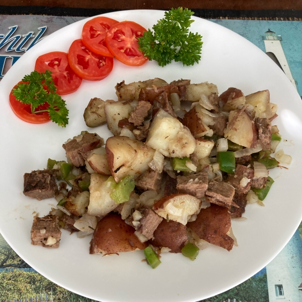 Leftover Roast Beef Hash