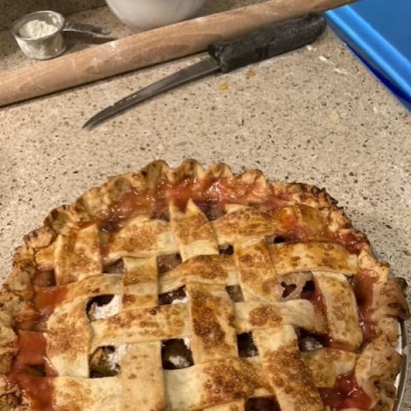 Fresh Rhubarb Pie