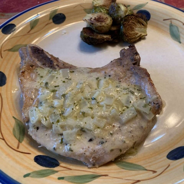 Cast Iron Skillet Pork Chops with Dijon Sauce