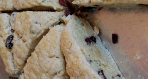 Cranberry Eggnog Cornbread Scones