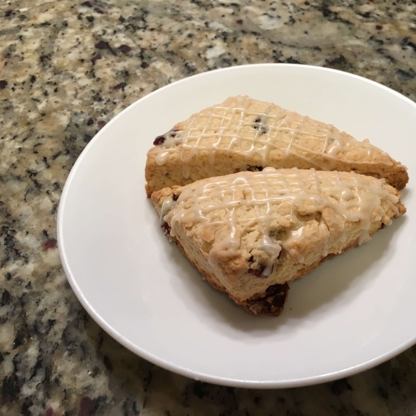 Cranberry Eggnog Cornbread Scones