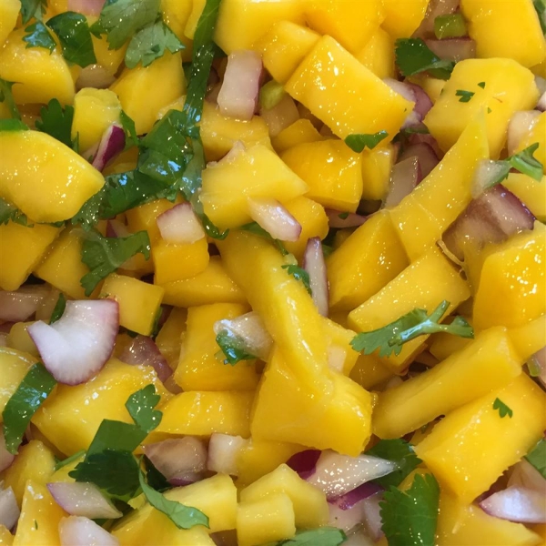 Peach Salsa with Cilantro and Lime