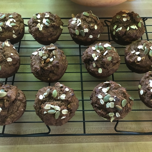 Spiced Pumpkin Molasses Muffins