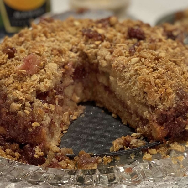 Delicious Strawberry Almond Coffee Cake - A Guilt Free Indulgence!