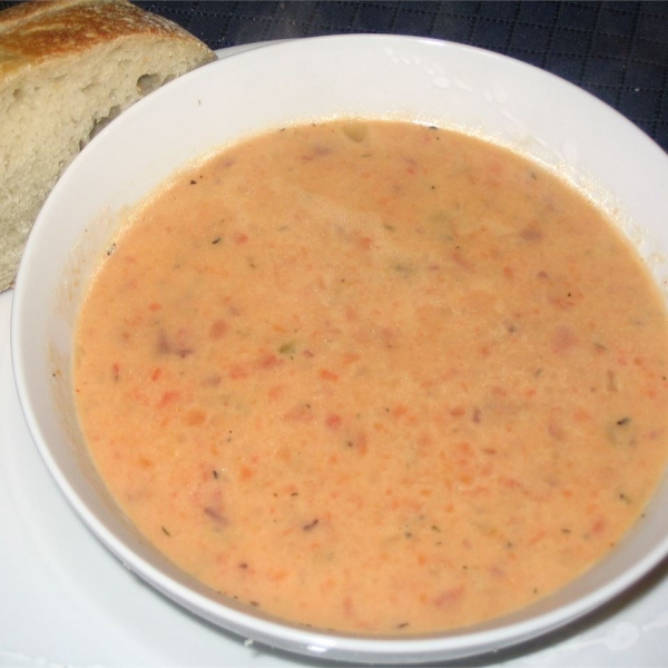 Roasted Red Pepper and Potato Soup