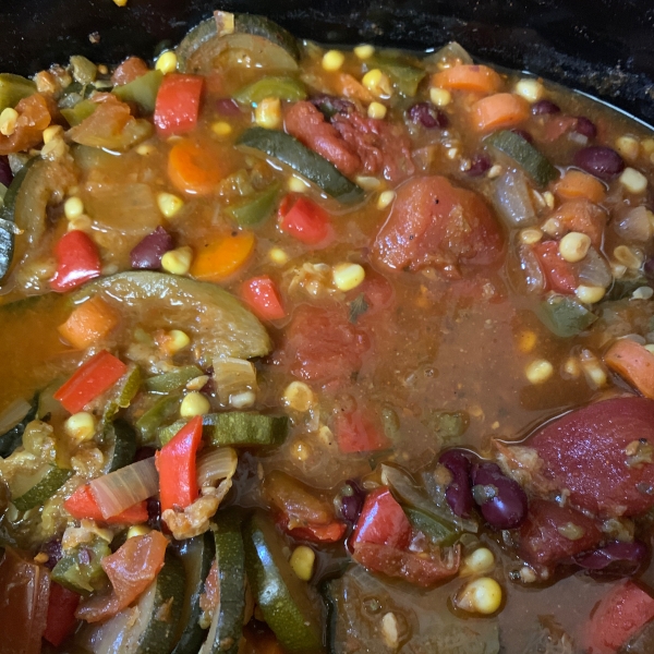 Slow Cooker Vegetable Chili