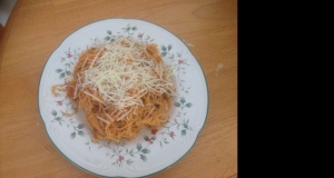 Mariu's Spaghetti with Meat Sauce