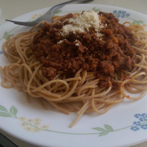 Mariu's Spaghetti with Meat Sauce