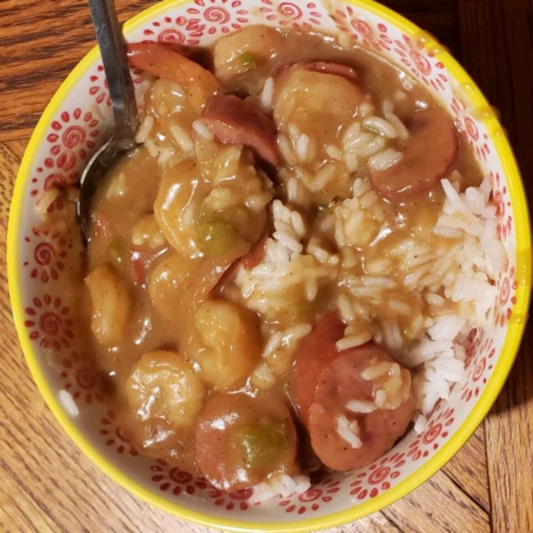 Easy Sausage and Shrimp Gumbo