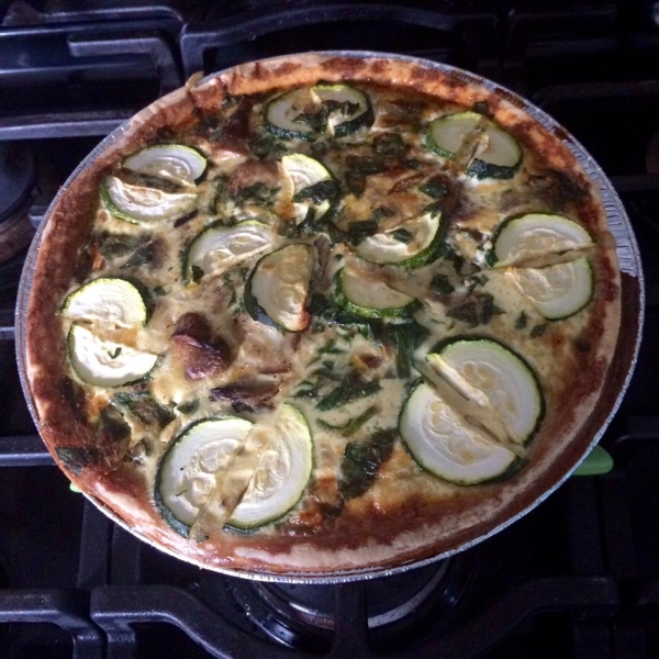 Spinach Mushroom Quiche with Tarragon