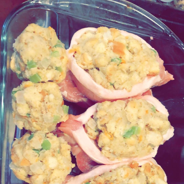 Baked Stuffed Pork Chops