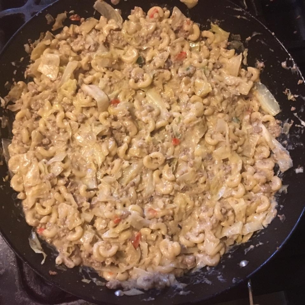 Quick Cabbage and Noodles