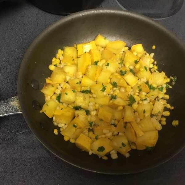 Yellow Squash and Corn Saute