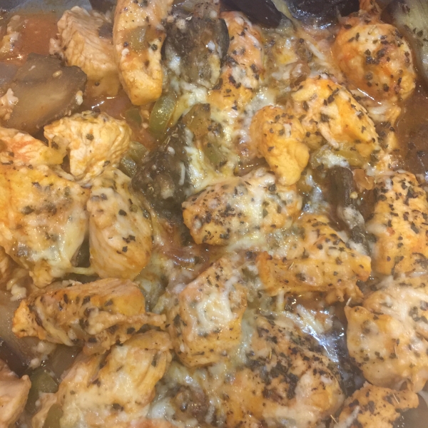 Mediterranean Chicken with Eggplant