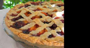 Summer is Here Triple Berry Peach Pie